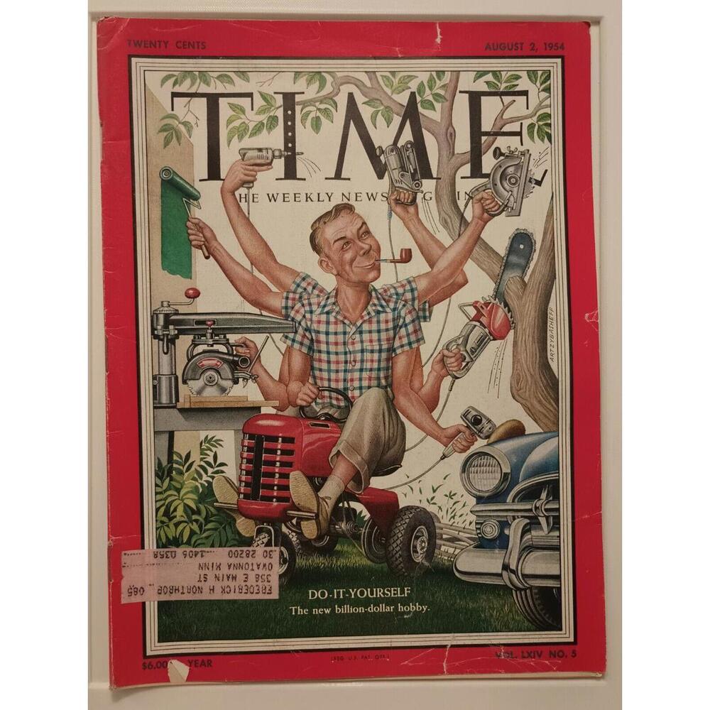 TIME Magazine August 2, 1954 Do-it-yourself The New Billion-Dollar Hobby